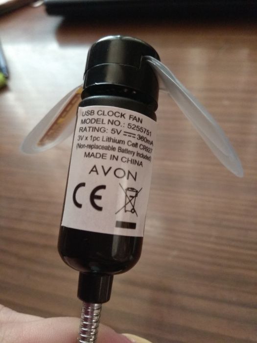 Часы, вентилятор usb