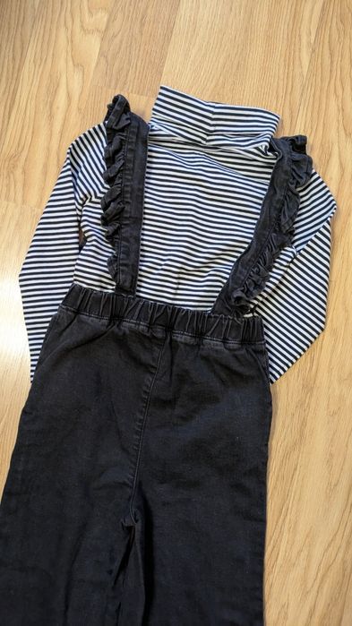 Комбінезон джинсовий, джинси на дівчинку 6-7 років