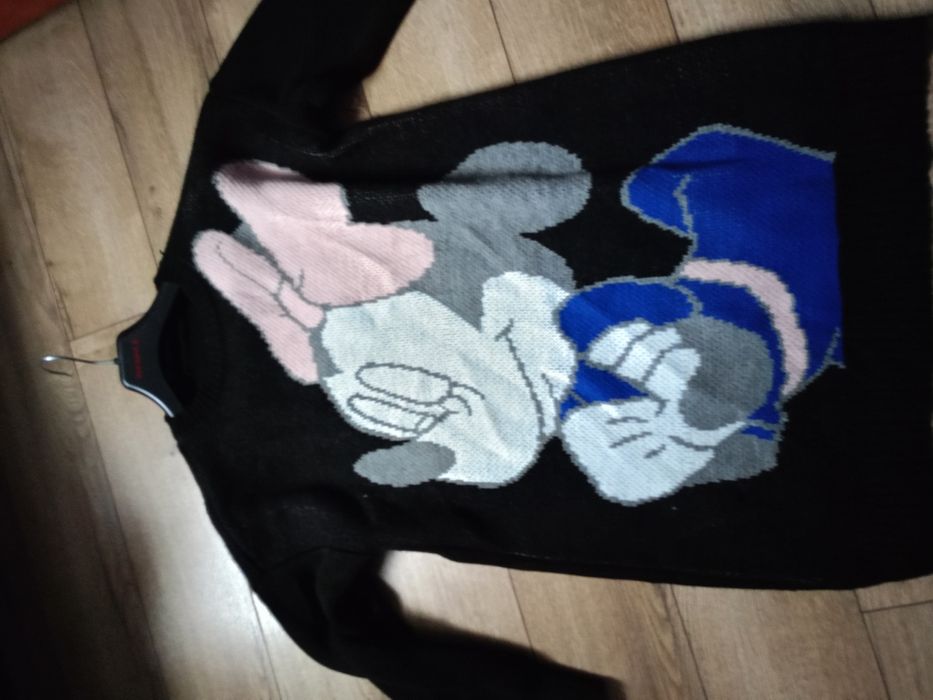 Długi damski sweter z miki L