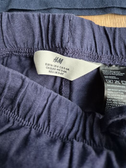 Piżama letnie r. 110 H&M