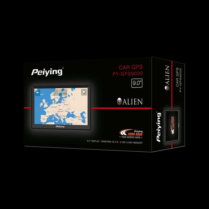 Nawigacja GPS Peiying Alien PY-GPS9000 + Mapa EU IGO