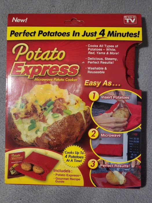 Torba do pieczenia ziemniaków w kuchence mikrofalowej, nowa