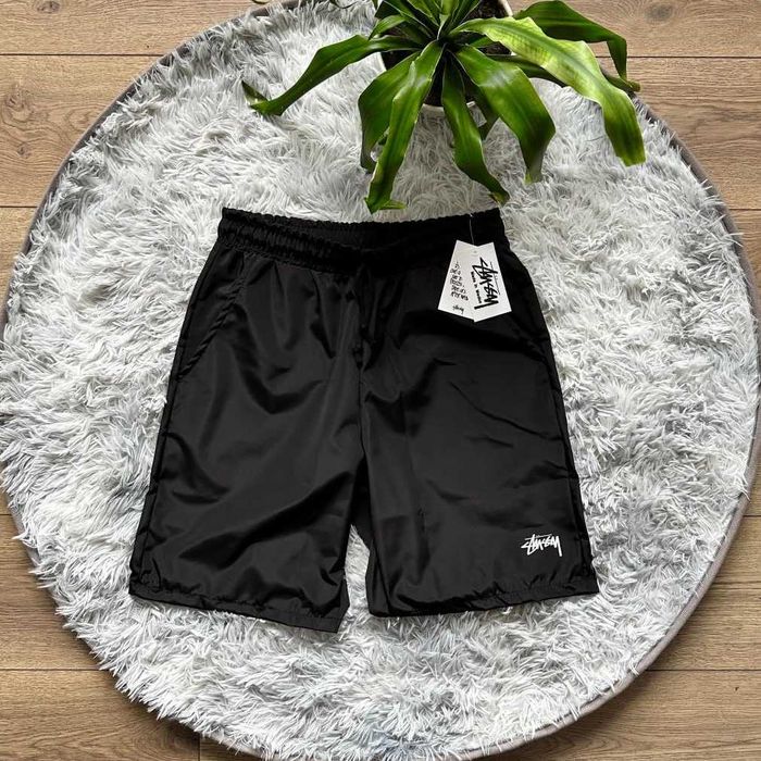 Черные Нейлоновые Шорты Stussy (XS S M L XL XXL)