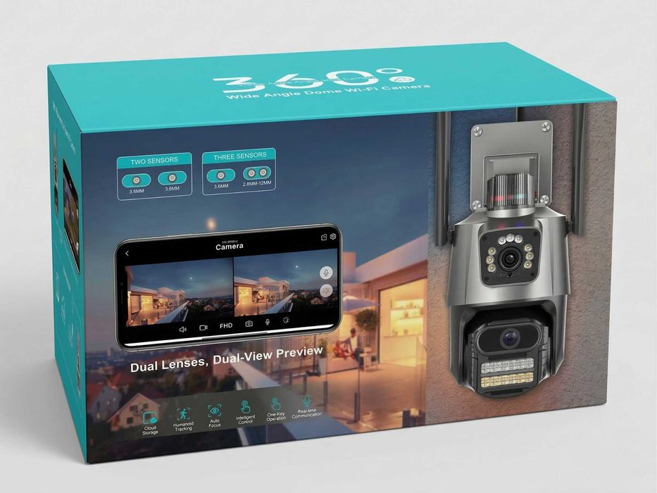 Вулична Wi-Fi камера відеоспостереження 6MP. Додаток iCSee