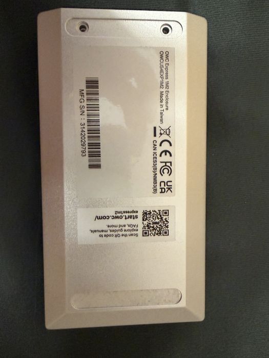 OWC Express 1M2 Enclosure 40 Gb/s