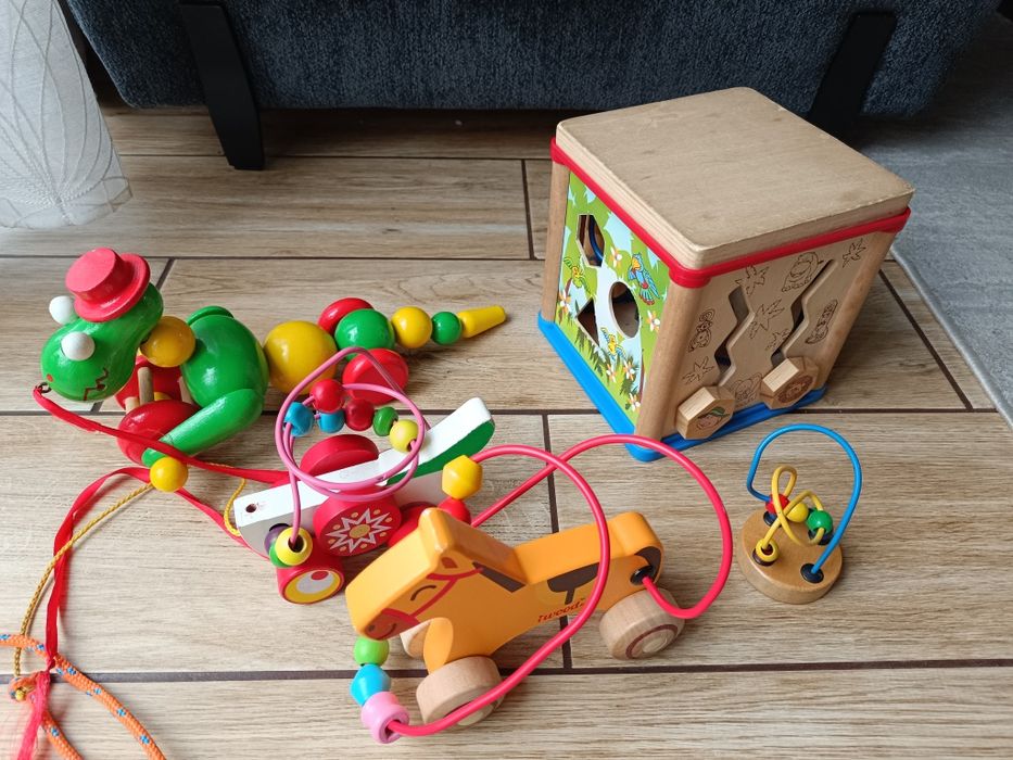 Zabawki drewniane zestaw
