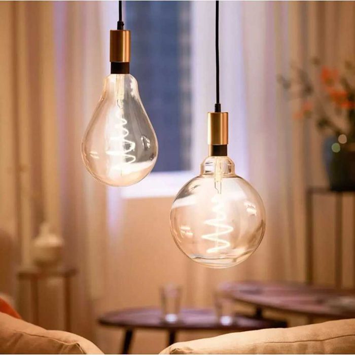 Велика Ø 20см смарт лампа WiZ Smart LED Filament G200 Globe 6.5W E27