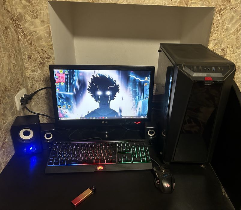 Игровой ПК в сборе RX 580 8GB + монитор