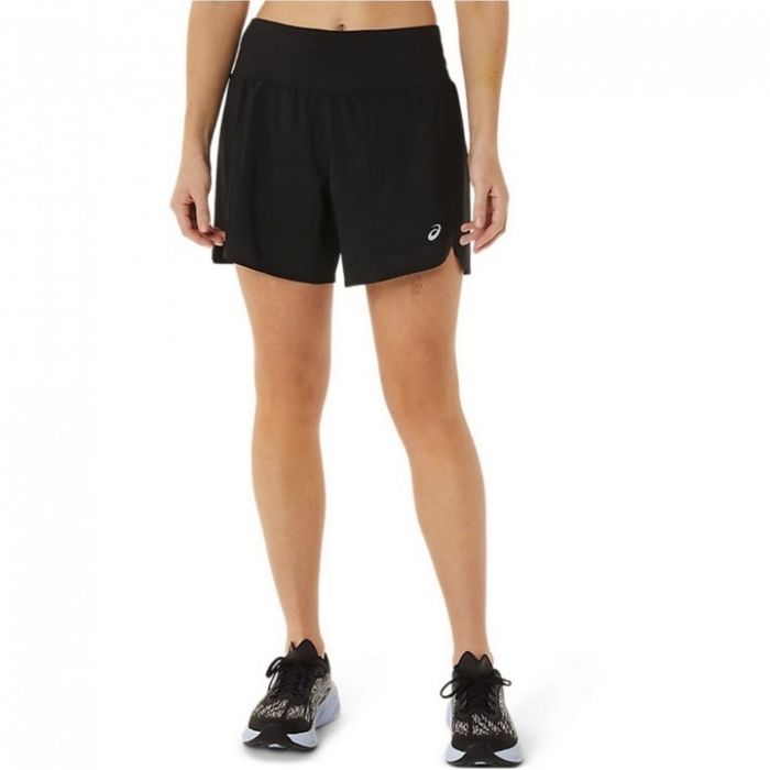 Жіночі бігові шорти asics ventilate 2-in-1 3.5in (артикул 2012c405) чорні розмір м