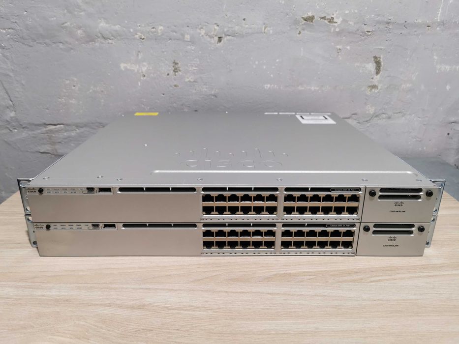 24 PoE/GE  Коммутатор Cisco WS-C3850-24P-S безнал/гарантия