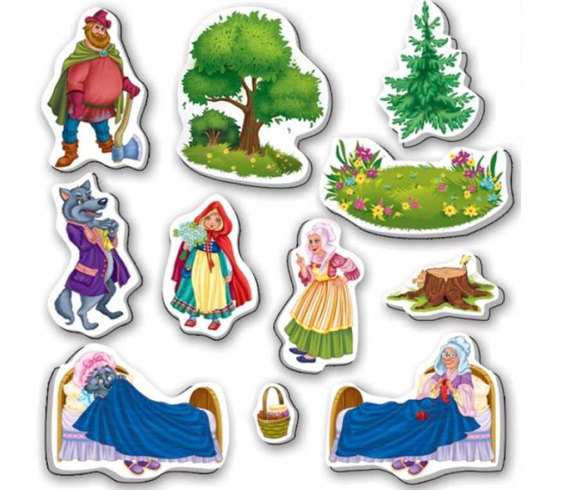 Roter Kafer piankowe magnesy teatr Czerwony Kapturek