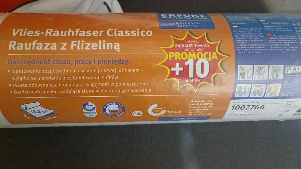 Tapeta do malowania Raufaza z Flizeliną