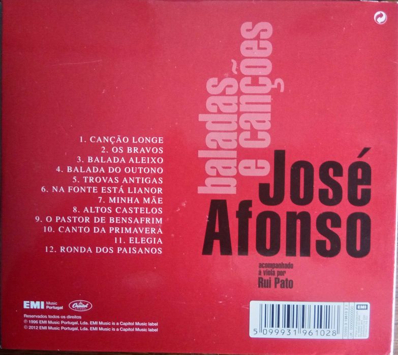 José Afonso	- - - - -		Baladas e Canções	- - - - -	CD64862472811394121