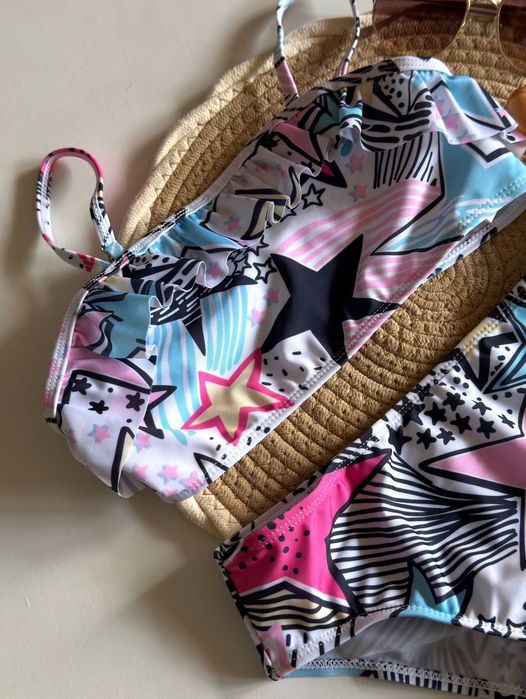 Купальники графіті -зірки від 6 до 12 років