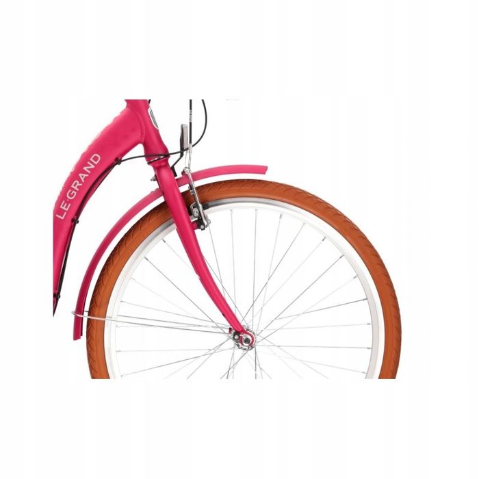 Rower Miejski Damka Le Grand Lille 3 Różowy Beżowy Roz M 17" *Koła 26*