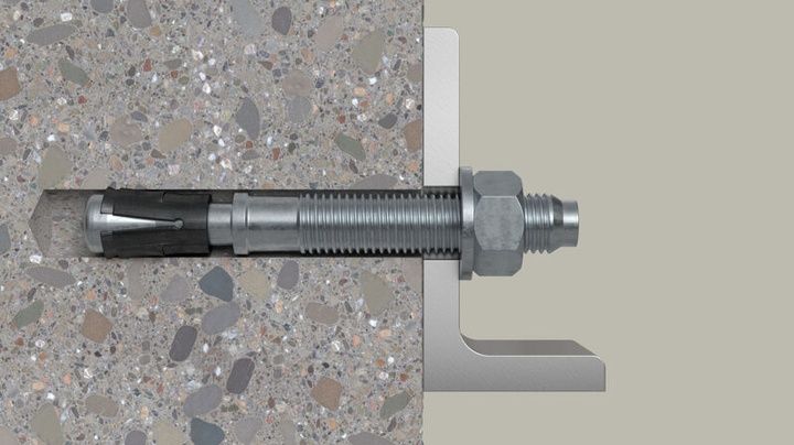 Анкерний болт Fischer FAZ II Plus, Hilti HST3, кріплення