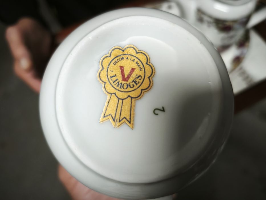 Conjunto Limoges - Pintado á mão!