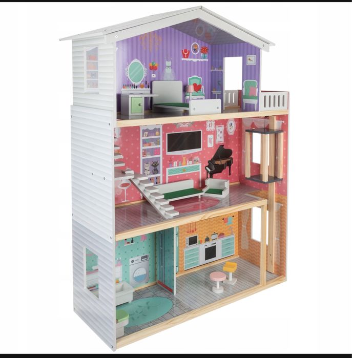 Domek dla lalek Kruzzel Duży Domek dla Lalek 114 cm. Super prezent