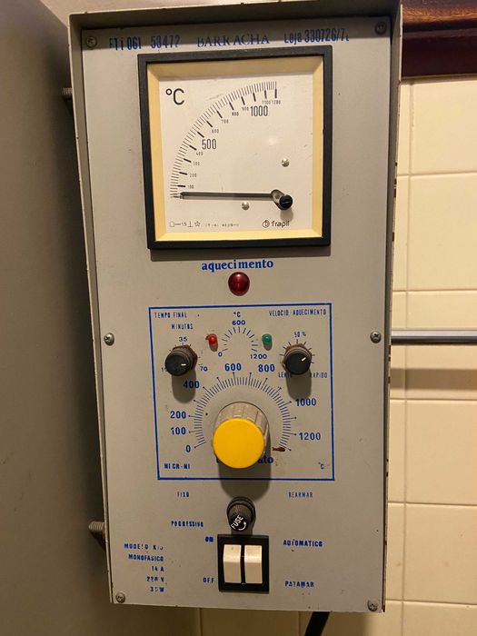 Mufla/Forno cerâmica olaria elétrico 1200º 88lt