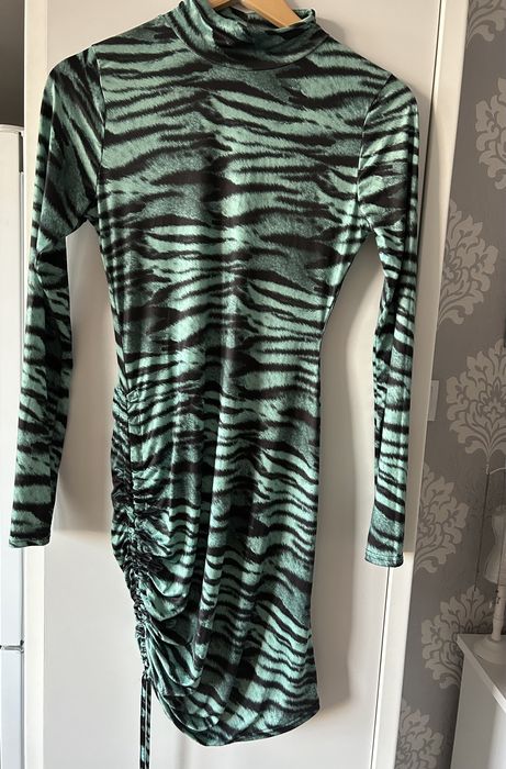 Sukienka zielona panterka r. S/M