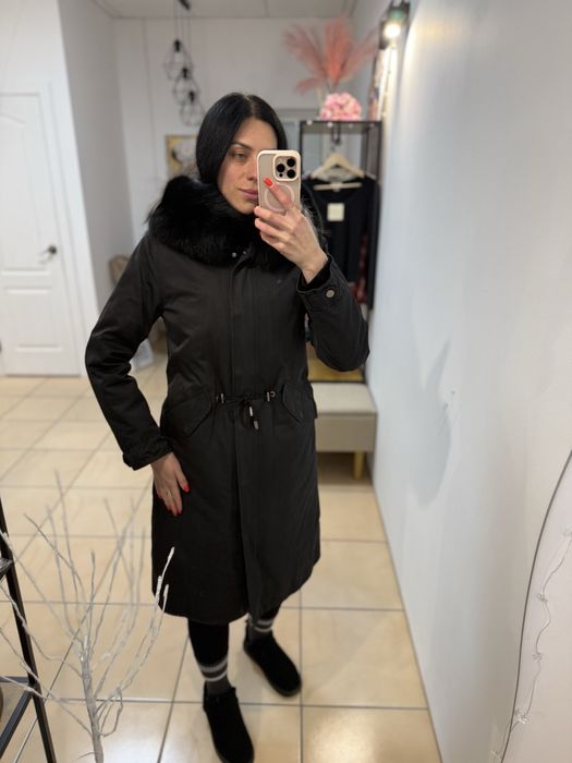 Парка натуральна норка песець