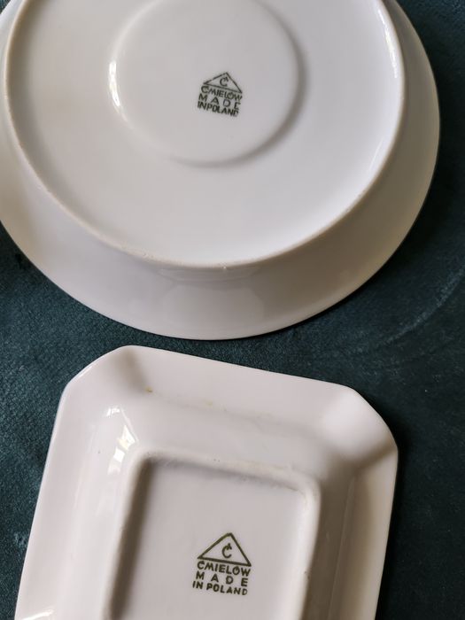 Ćmielów porcelana zestaw brydżowy