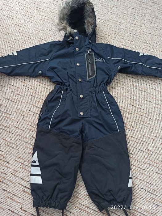 Granatowy zimowy kombinezon dla chłopca 1-1, 5roku 86 Skogstad