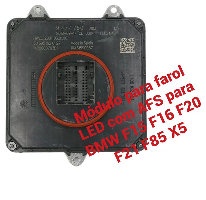 Módulo LED AFS BMW F15 F16 F20 F21 F85 Ref 63·11·947·7750 Novo