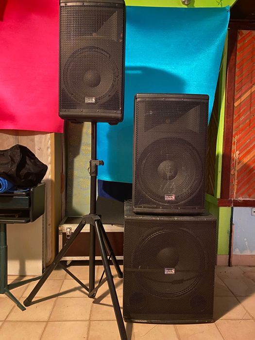 Conjunto de som amplificado