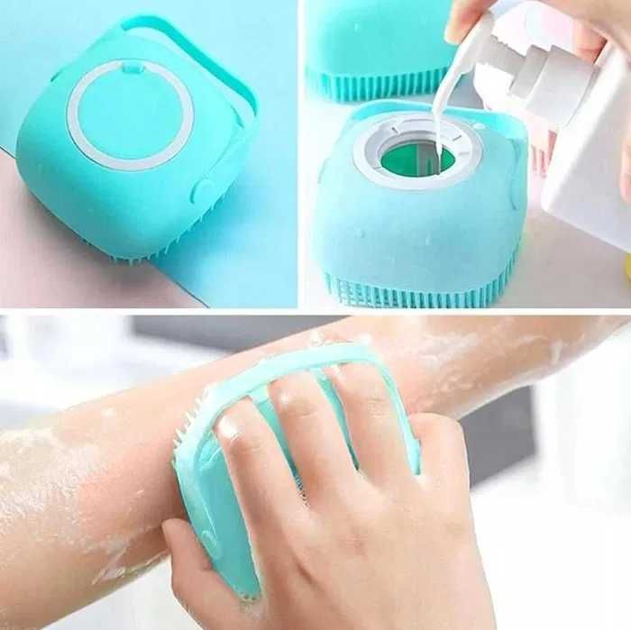 Szczotka Do Mycia Zwierząt SIlikonowa Z Dozownikiem (Promocja)