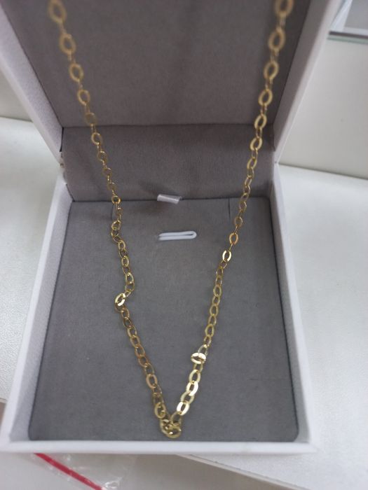 Łańcuszek złoty błyszczący ankier 585/1,9g/45 cm