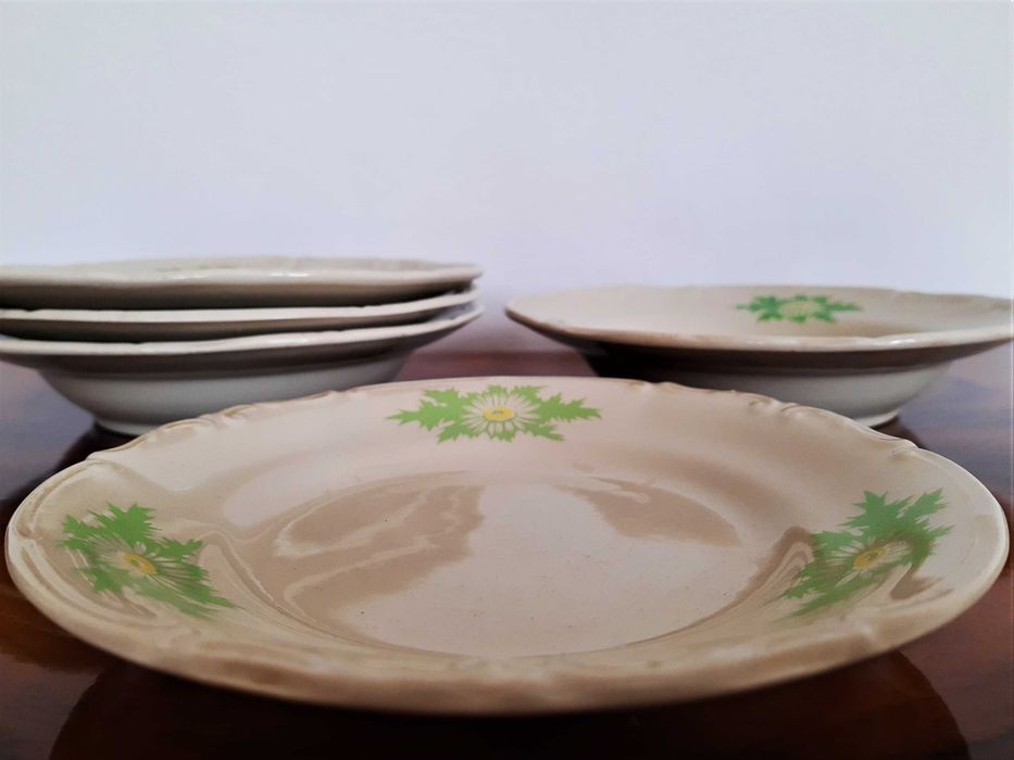 Tułowice Made In Poland Talerze Miski Talerzyk PRL Vintage Retro