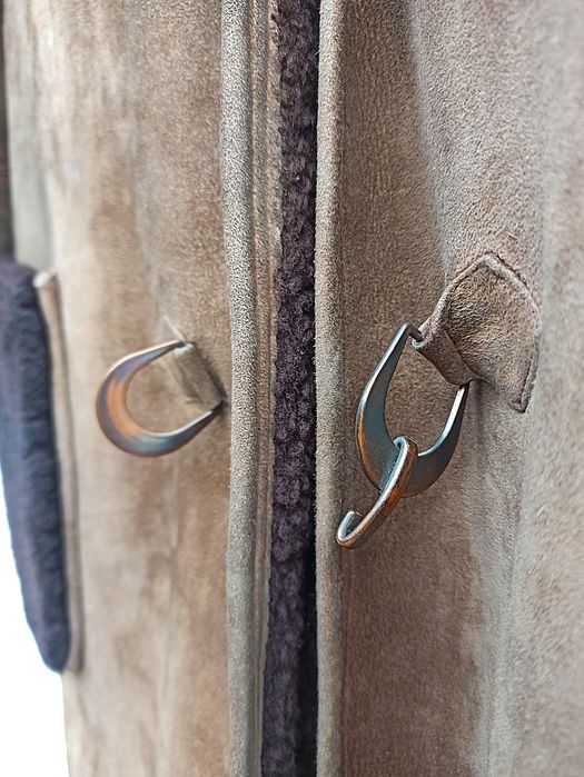 Kożuch męski brązowy uzywany