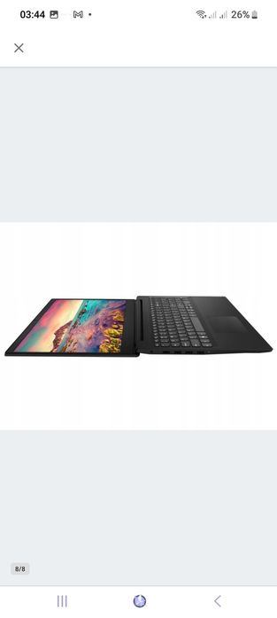 Laptop Lenovo IdeaPad S145 15,6 " AMD Ryzen 5 8 GB / 256 GB black