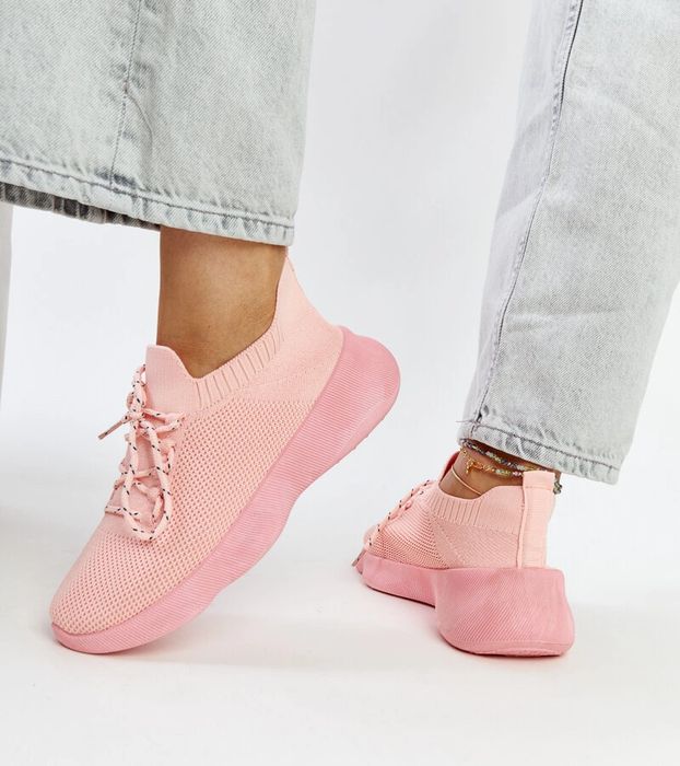 Różowe sneakersy sportowe Roshni