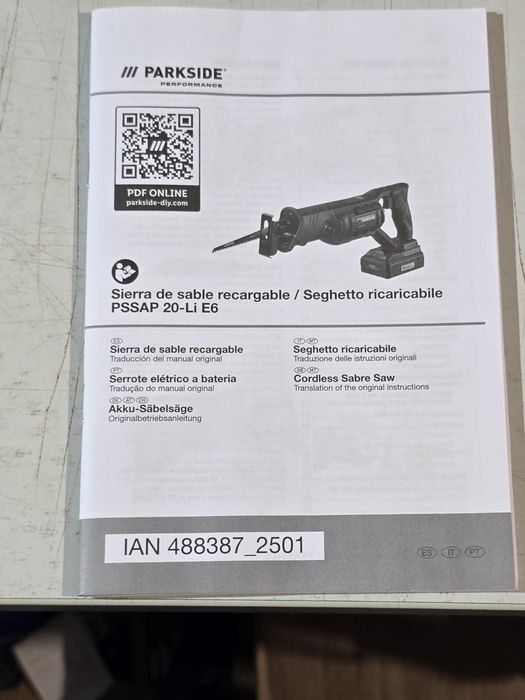 Serra sabre 20v parkside