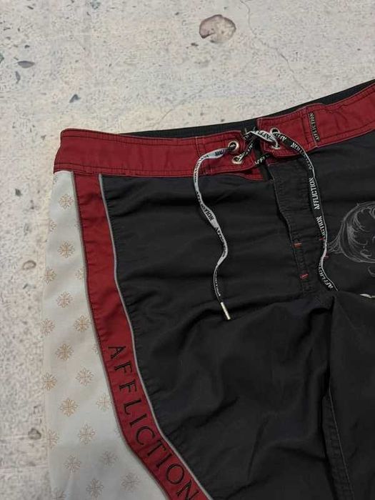 Czarne szorty Affliction 36 baggy jorts skate y2k swag alternative