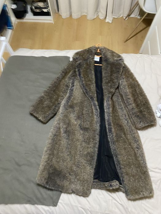 casaco de pelo longo