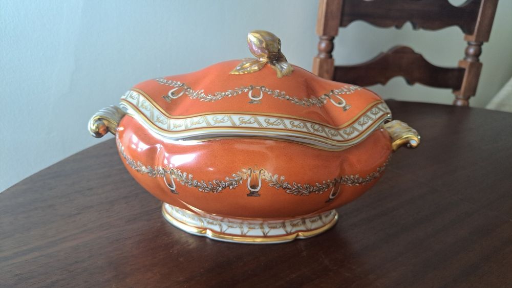 Terrina Laranja Dourada  Vidal Arte