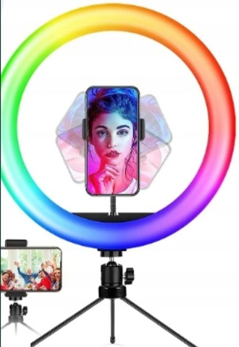 Ellietech lampa pierścieniowa led 33cm