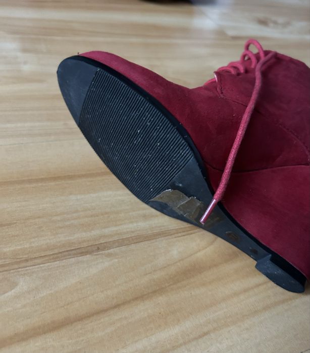 Botki na koturnie La Redoute nieocieplane sznurowane