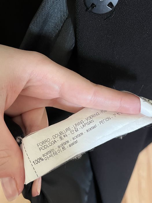 Zara czarny plaszcz dyplomatka XS