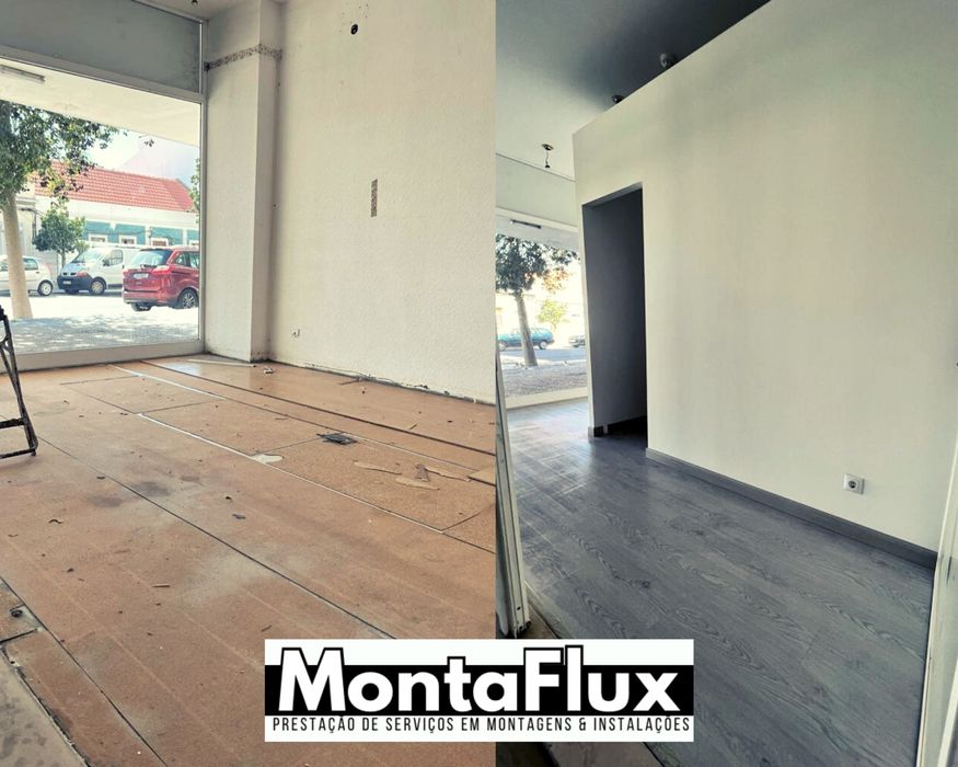 Montagem de Cozinhas, Chão Flutuante, moveis Ikea, pintura.