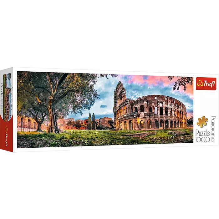 Puzzle 1000 elementów. Koloseum o poranku. Panorama. Trefl