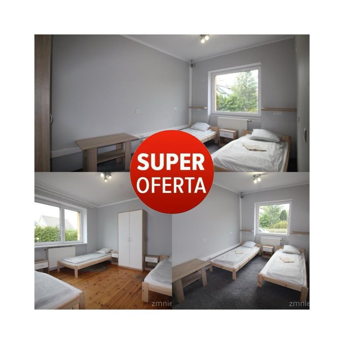 Hostel noclegi pracownicze wysoki standard niska cena pokoje 2 3 4