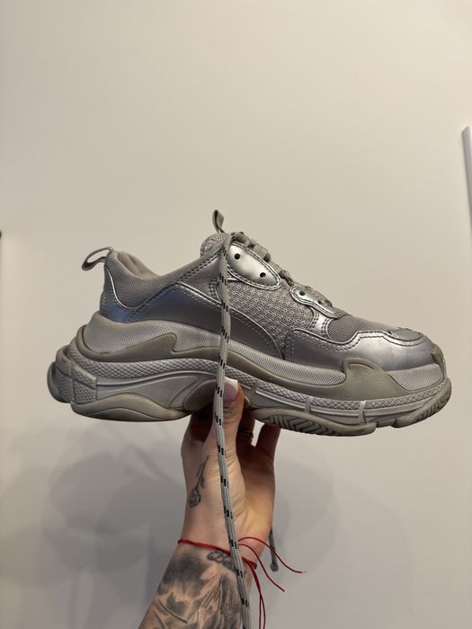 Balenciaga triple s szare srebrne