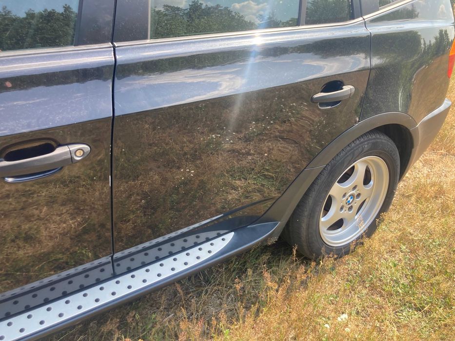BMW X3 E83 Drzwi Lewe Tył Kompletne 475/9 BLACK SAPPHIRE