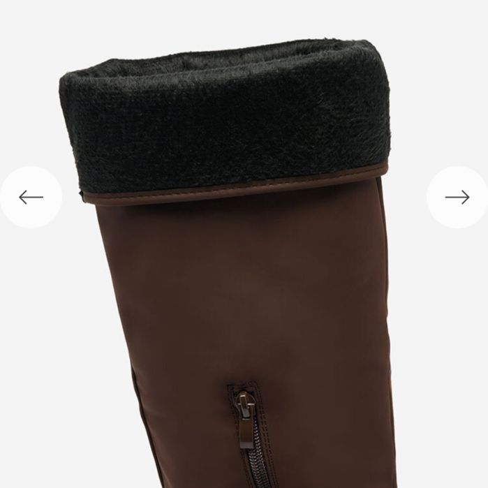 Сапоги до колен коричневые