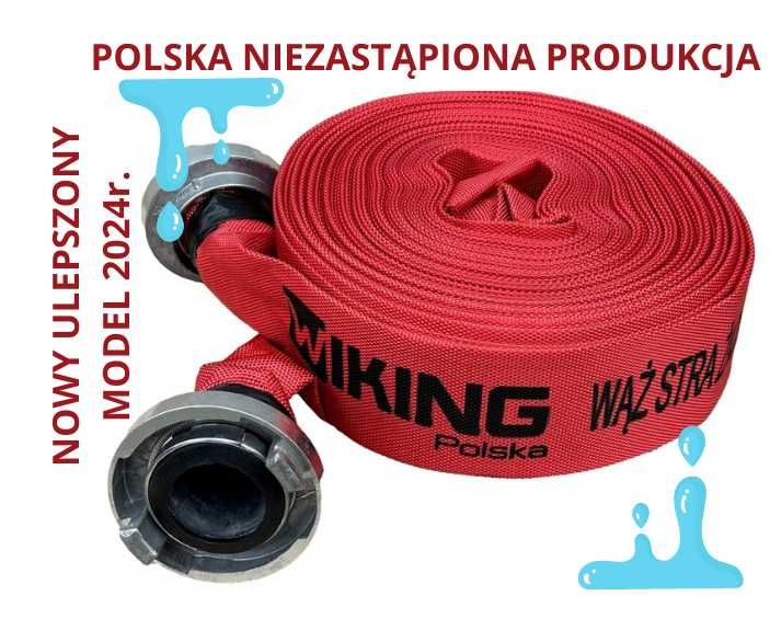 WĄŻ STRAŻACKI PARCIANY do BRUDNEJ WODY szamba 8 Bar Polska produkcja