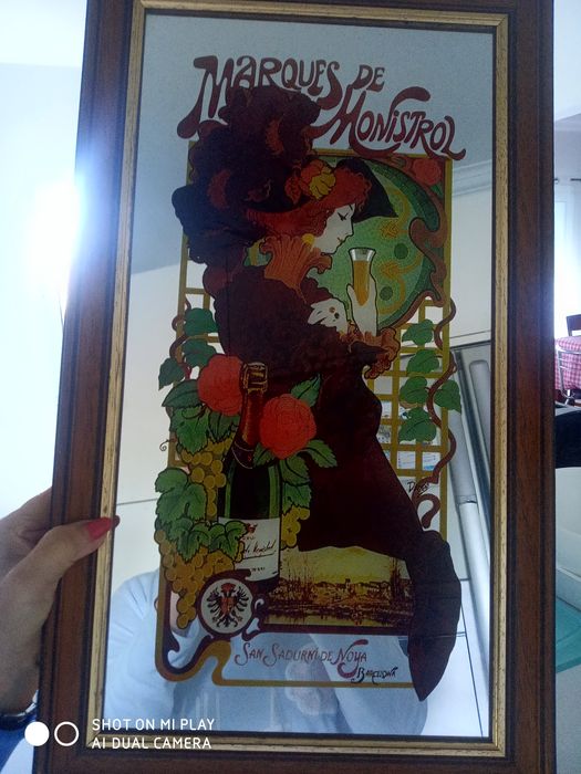 Quadro espelho pintado